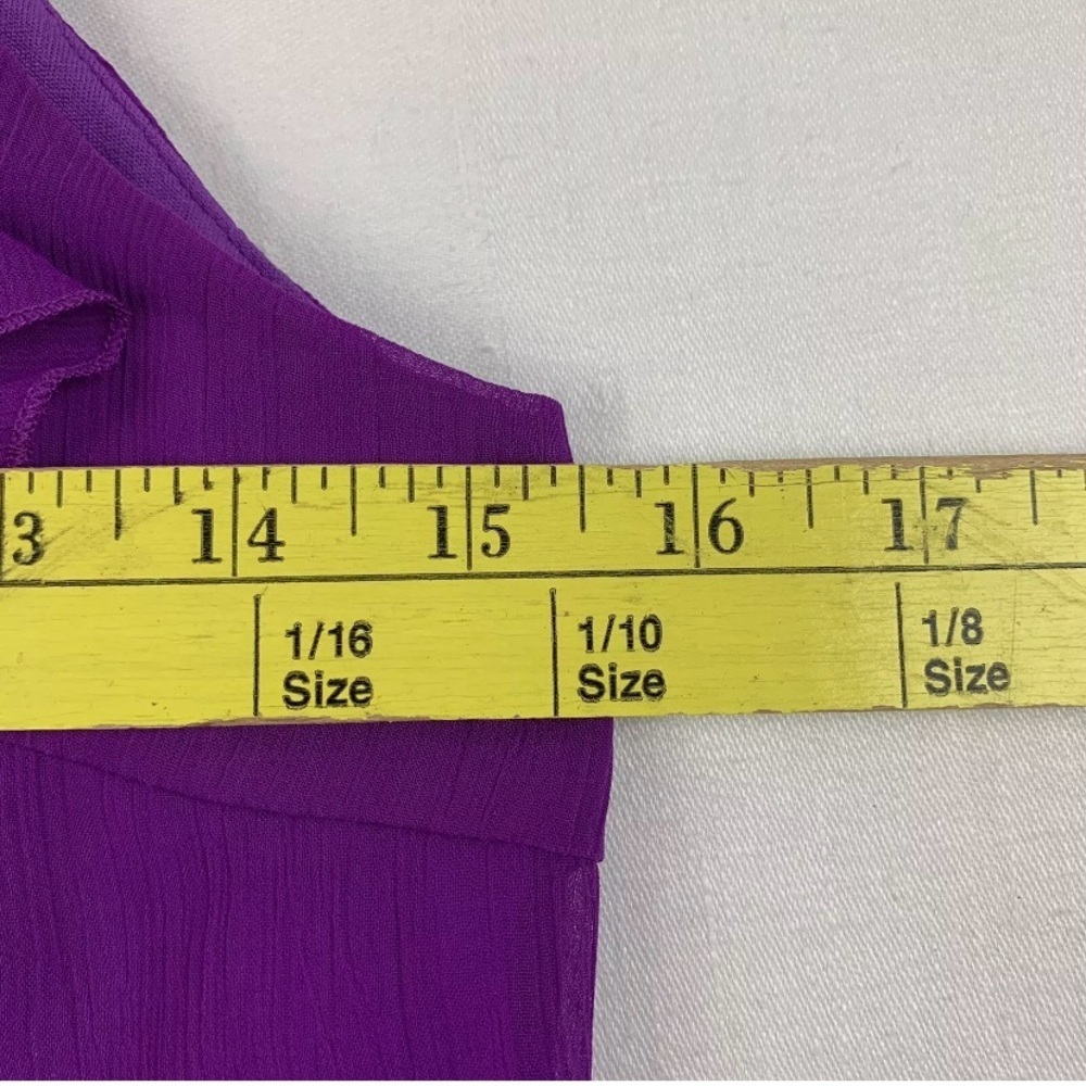 Boston Proper Ruffle Front Blouse- Sz 2 - Picture 8 of 11